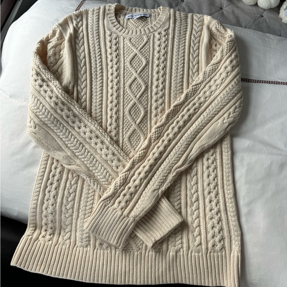 Cable knit sweater